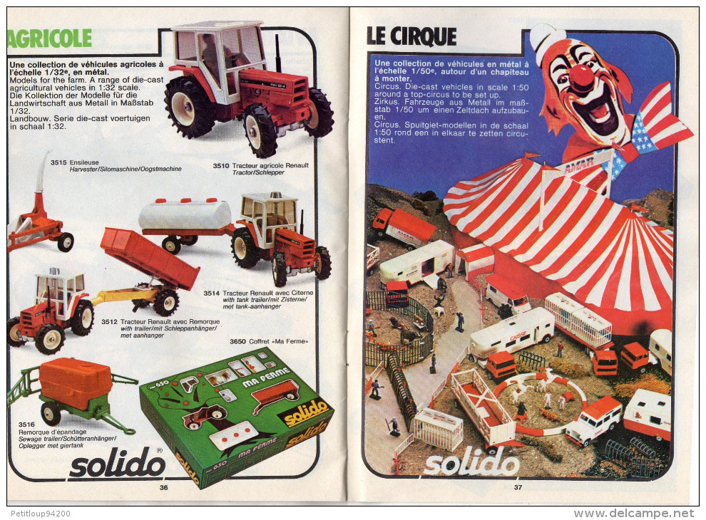 CATALOGUE SOLIDO 1980/1981 - Catalogues & Prospectus