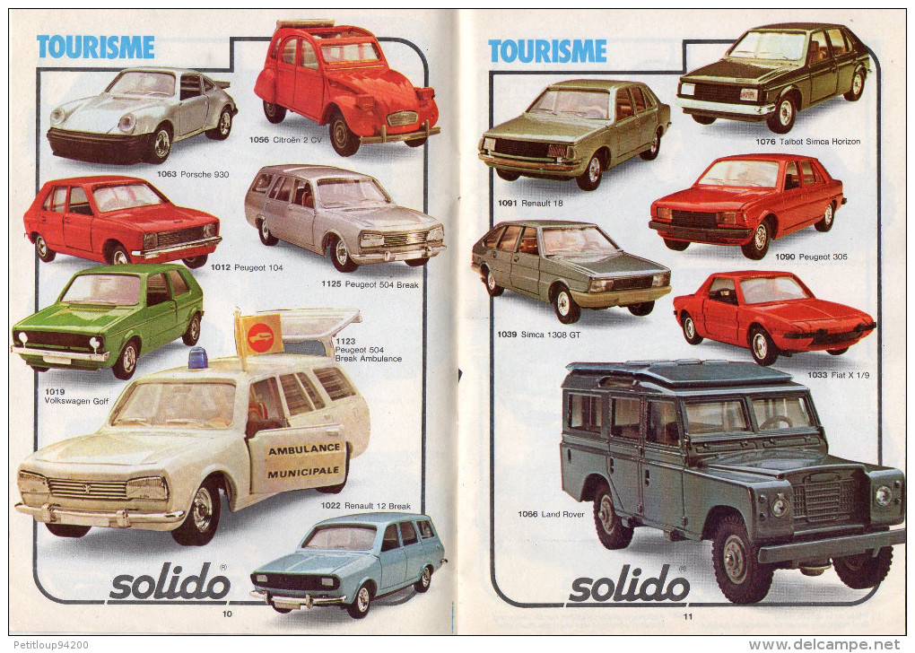 CATALOGUE SOLIDO 1980/1981