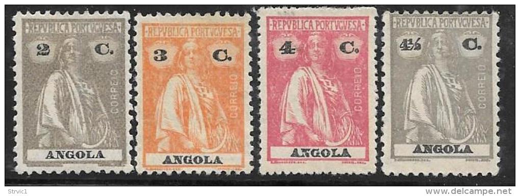 Angola, Scott # 124, 126-8 Mint Hinged Ceres, 1921-5 - Africa (Other)