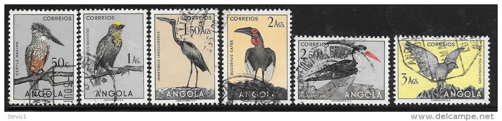 Angola, Scott # 337-42 Used Birds, 1951 - Autres - Afrique