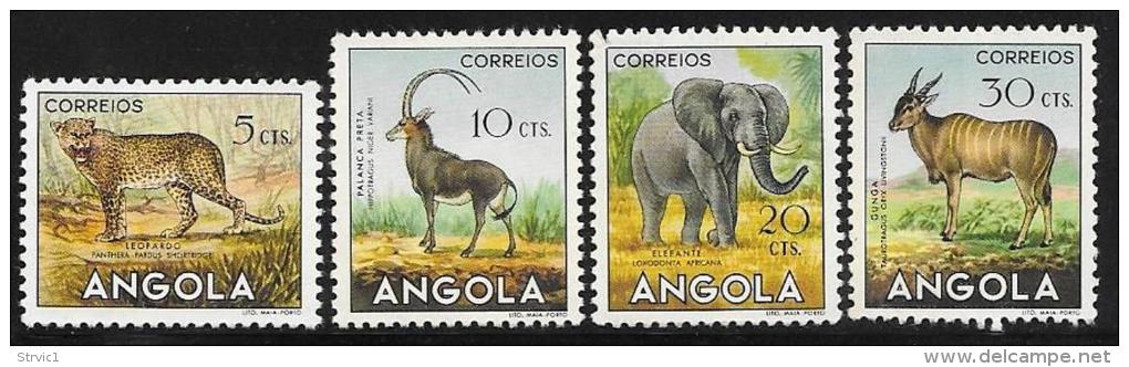 Angola, Scott # 362-5 Mint Hinged Animals, 1953 - Africa (Other)