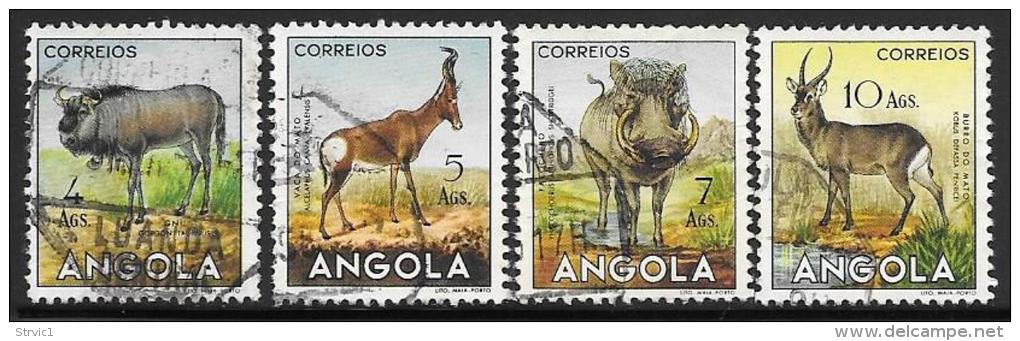 Angola, Scott # 375-8 Used Animals, 1953 - Africa (Other)