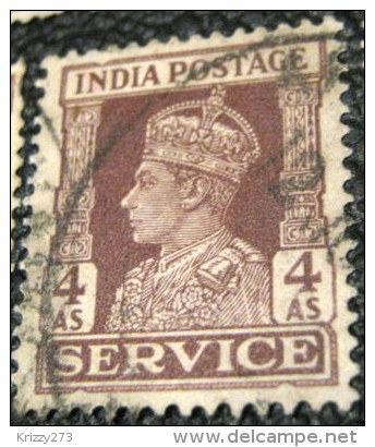 India 1939 King George VI Service 4a - Used - 1936-47 King George VI