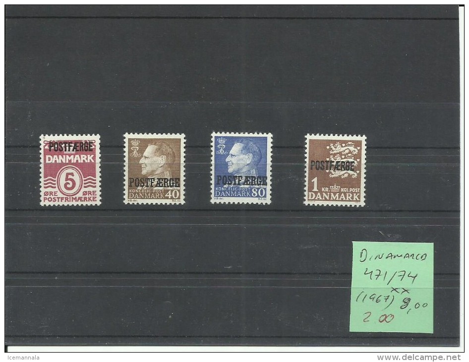 DINAMARCA YVERT  471/74  MNH  ** - Neufs