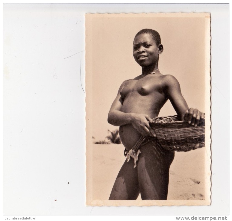 CP Photo Fille De Pêcheur à Cotonou "collection G. Labitte - Dahomey