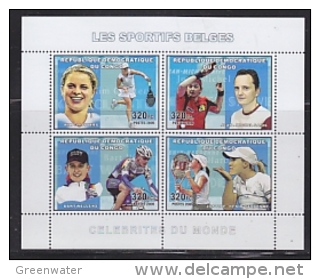 Congo 2006  Les Sportifs Belges   M/s PERFORATED  ** Mnh (26941A) - Nuevos