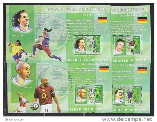 Congo 2006 Football 4  M/s PERFORATED ** Mnh (F4962) - Mint/hinged