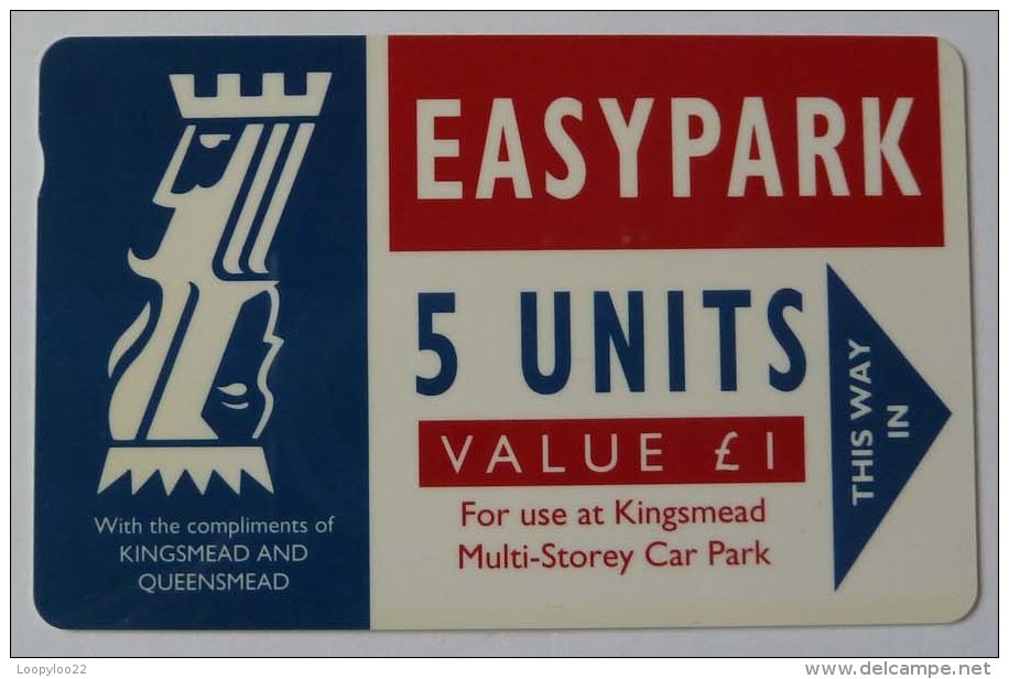 UK - Great Britain - Parking Card - Easy Park - Kingsmead & Queensmead - 5 Units - Mint - [10] Colecciones