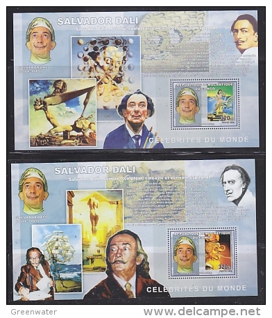 Congo 2006 Salvador Dali 2 M/s PERFORATED ** Mnh (F4969) - Ongebruikt