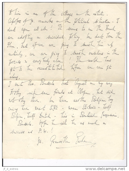 Bilton Grange, Rugby & Stowe School Buckingham & Australia, Queensland 5 Letters From Brothers Reverends Earle 1918-1924 - Other & Unclassified