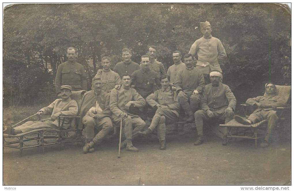 HOPITAL AUXILIAIRE N°4 - Département Rhône Dans Le Séminaire De Francheville Le Bas.carte Photo. - Weltkrieg 1914-18