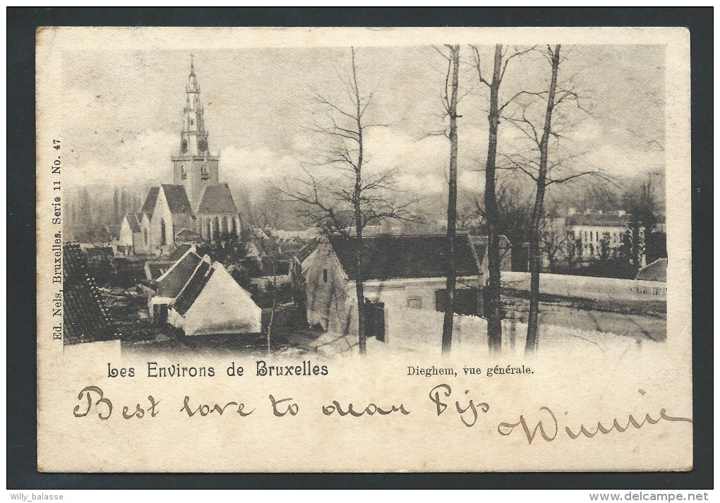 CPA - Environs De Bruxelles - DIEGHEM -  DIEGEM - Vue Générale - Nels  Série 11  N° 47   // - Machelen