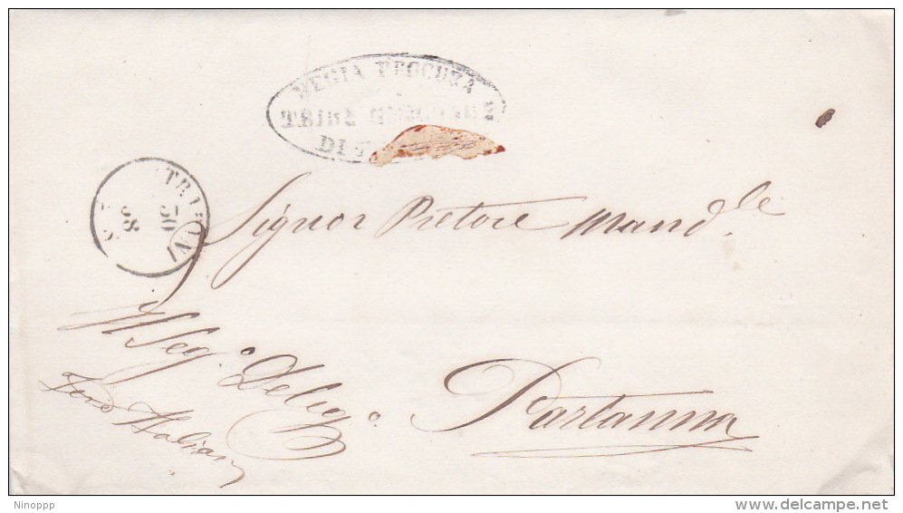 Italy 1868 Letter From Trapani To Partanna - Used