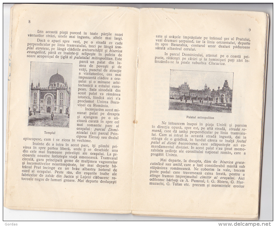 Ukraine - Historical Romania - Cernauti - Czernowitz - C. Loghin - Judaica - Reiseprospekte