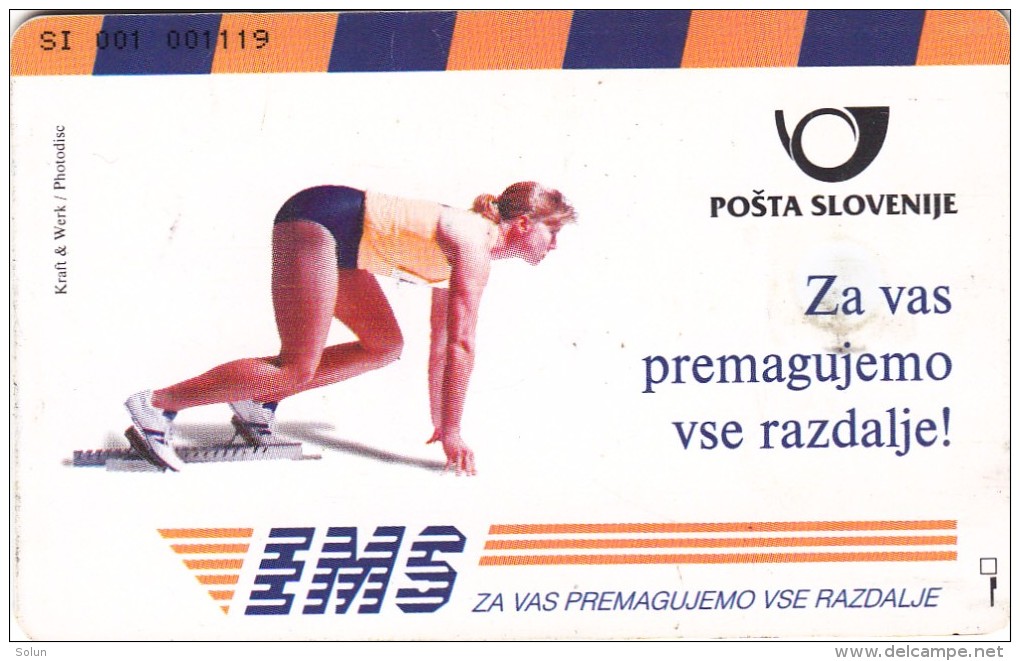 SLOVENIA SLOVENIJA PHONECARD 1997  OSONCJE PLUTON EMS POSTA  PLANETS SOLAR SYSTEM  TELEKOM CAT.NO. 079 - Sterrenkunde