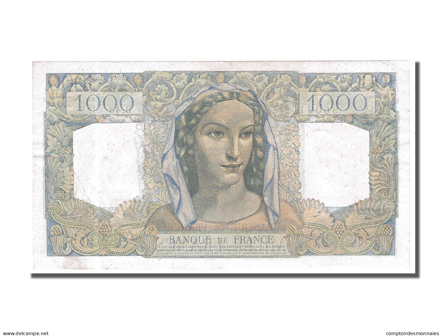 Billet, France, 1000 Francs, 1 000 F 1945-1950 ''Minerve Et Hercule'', 1945 - 1 000 F 1945-1950 ''Minerve Et Hercule''