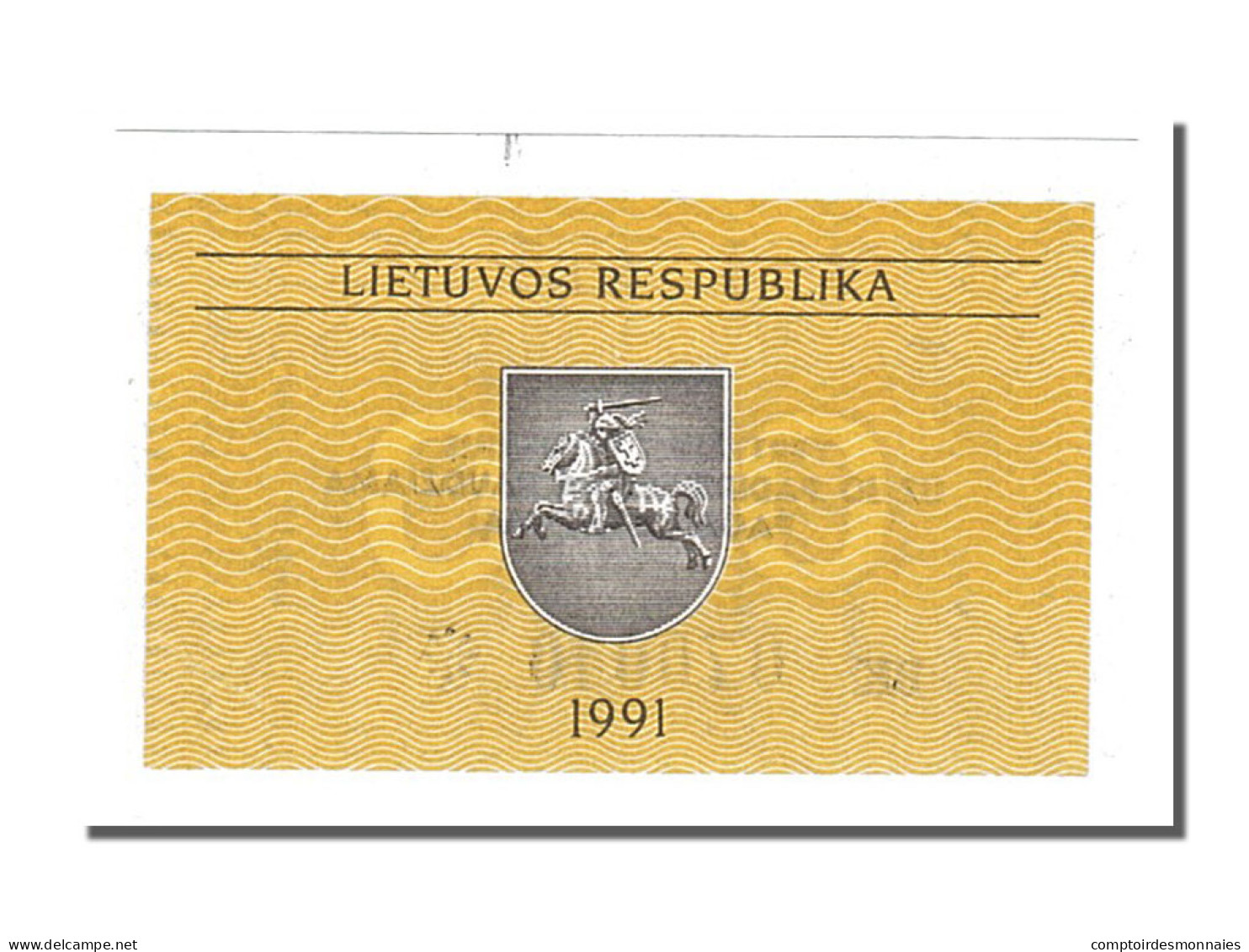 Billet, Lithuania, 0.10 Talonas, 1991, NEUF - Litouwen