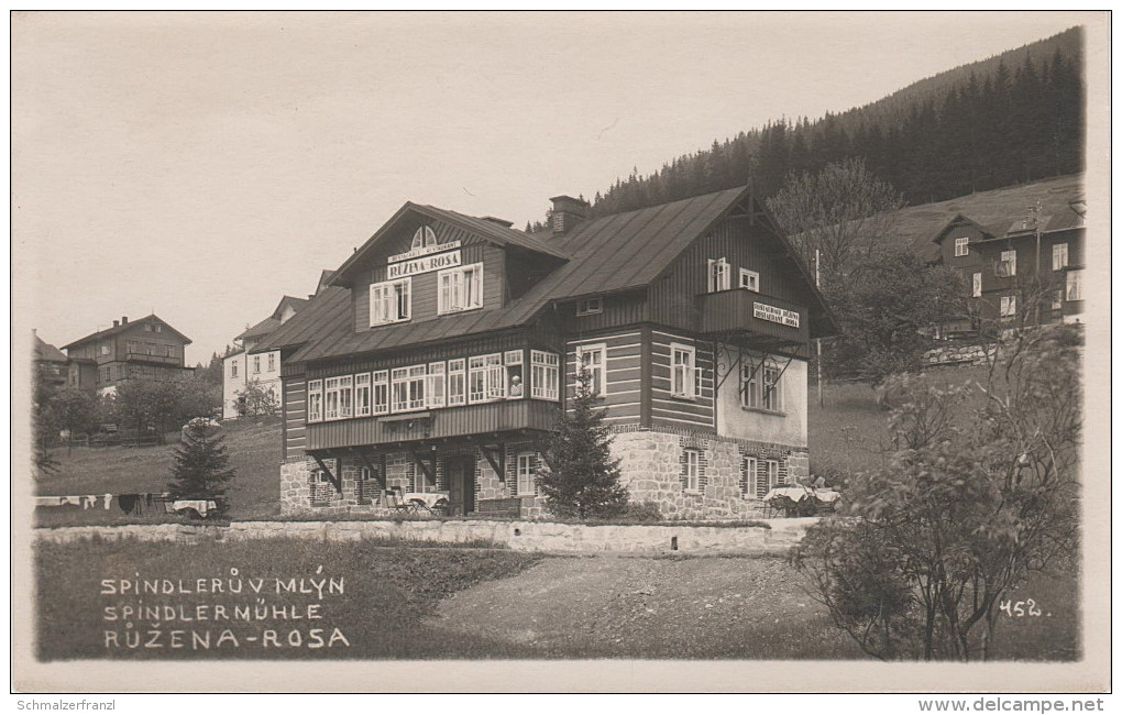 AK Riesengebirge Spindlermühle Spindleruv Mlyn Pension Baude Restaurant Ruzena Rosa Bei Friedrichsthal Sankt Peter - Sudeten