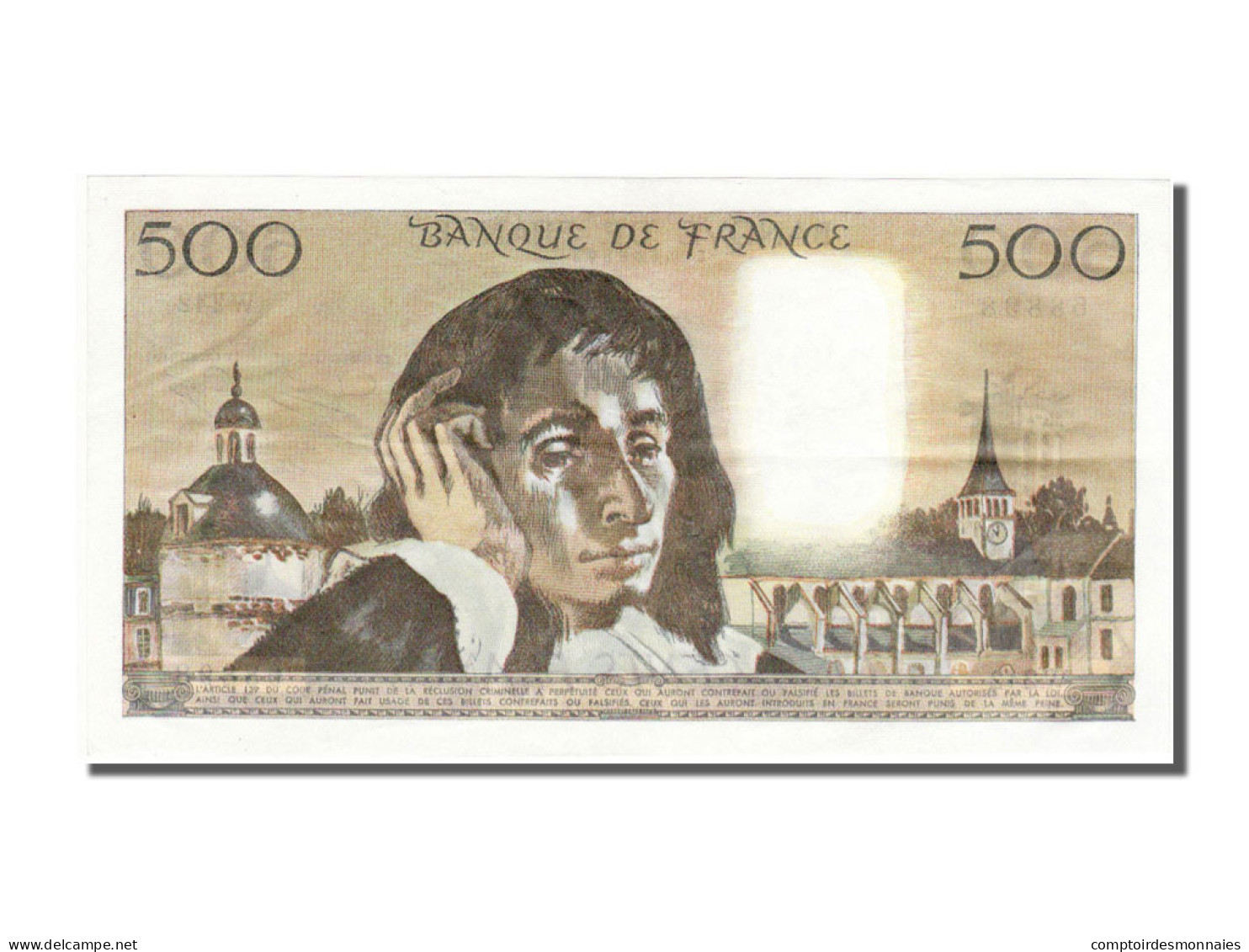 Billet, France, 500 Francs, 500 F 1968-1993 ''Pascal'', 1986, 1986-02-06, SPL - 500 F 1968-1993 ''Pascal''