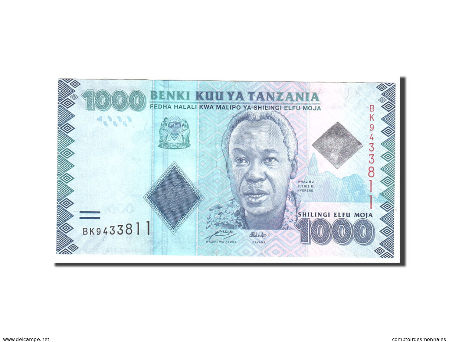 Billet, Tanzania, 1000 Shilingi, 2010, Undated, KM:41, TTB - Tansania