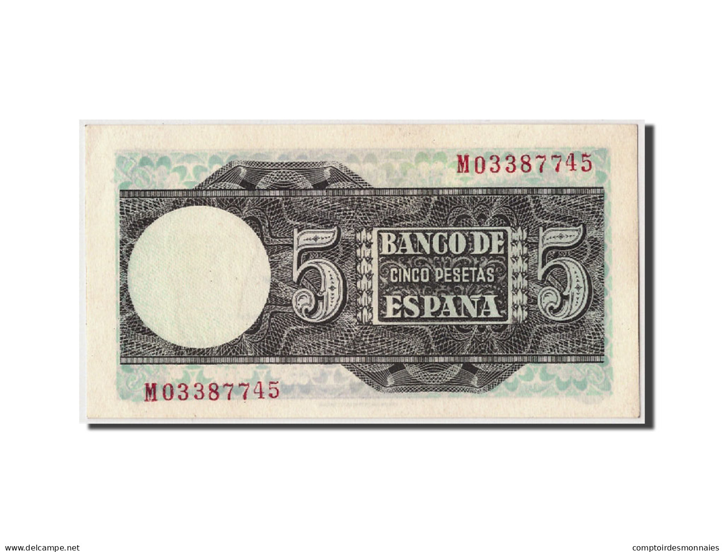 Billet, Espagne, 5 Pesetas, 1948, 1948-03-05, KM:136a, SPL - 5 Peseten