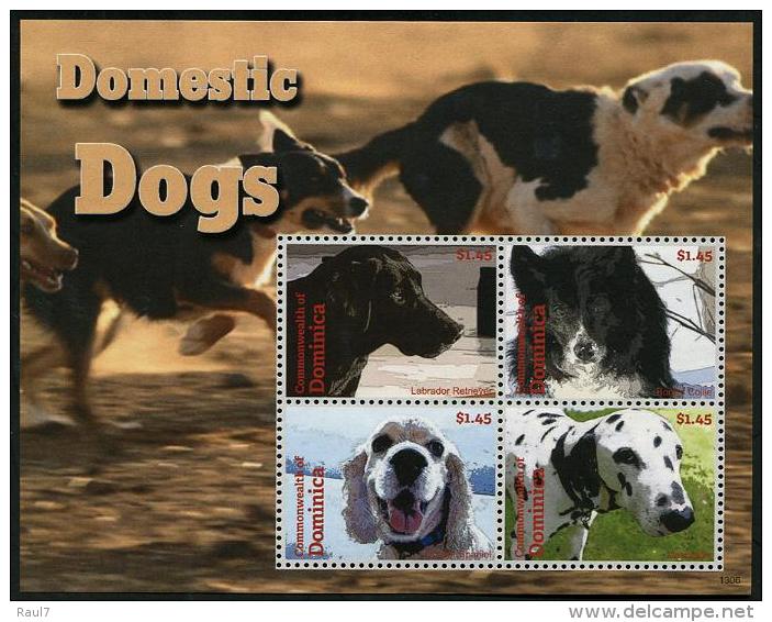 Dominica 2013 - Animaux Doméstique, Chiens II - Feuillet Neuf // Mnh - Dominica (1978-...)