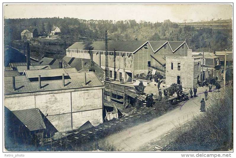 Carte-Photo – Usine, Wagonnet, Mine ? ( CPH ) - Mines