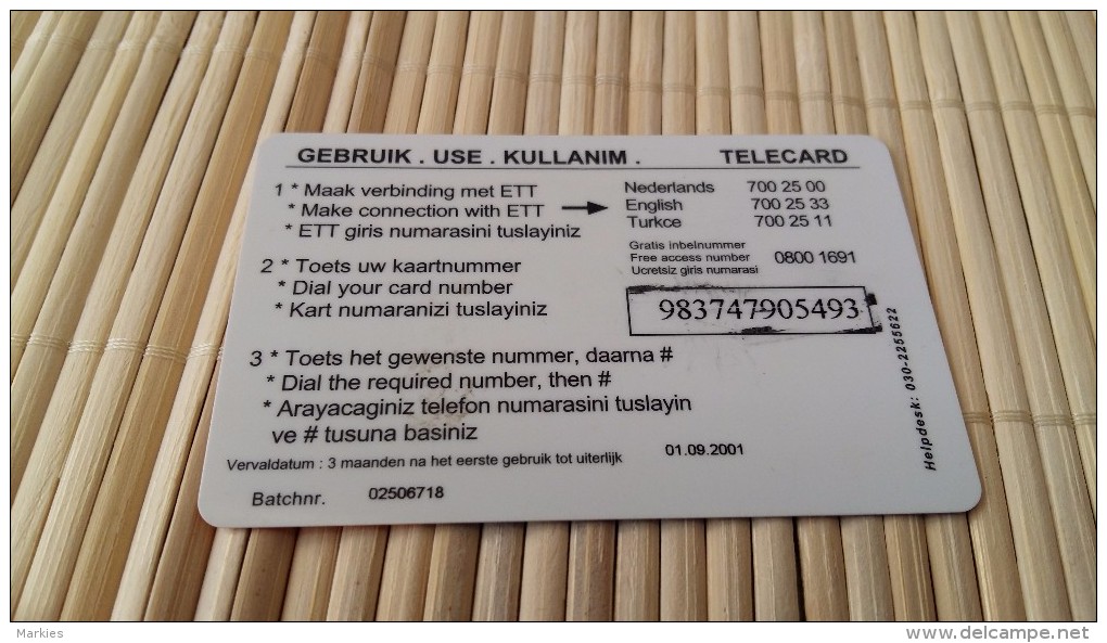 Prepaidcard 25 Gulden Used 2 Scans - Cartes GSM, Prépayées Et Recharges