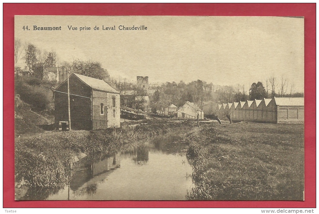 Beaumont - Vue Prise De Leval-Chaudeville - Bâtiments Des Filatures  ( Voir Verso ) - Beaumont