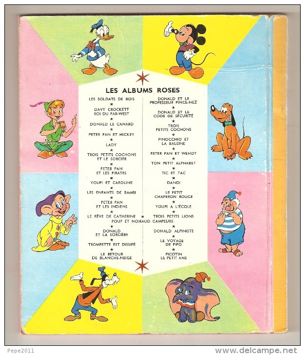 Album BONGO Le Petit Ours Albums Roses Hachette Disney 1964 - Disney