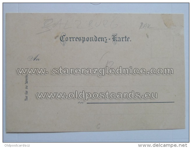 Salzburg 34 Zell A See Litho Ed Glaser Karlmann 1897 - Other & Unclassified