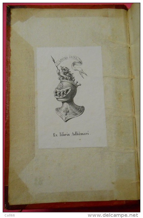 1809 Recueil De Gravures Au Trait,à L'eau Forte Et Ombrée 2 Volumes Dédicacé Par J-B-P Lebrun Ex Libris Comte D'Adhemar - 1801-1900