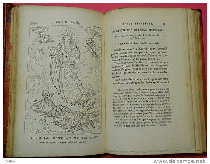 1809 Recueil de gravures au trait,à l'eau forte et ombrée 2 volumes dédicacé par J-B-P Lebrun ex Libris Comte d'Adhemar