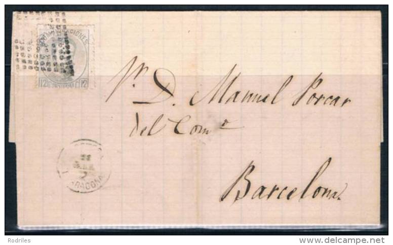 1873.- TORTOSA A BARCELONA - Cartas & Documentos