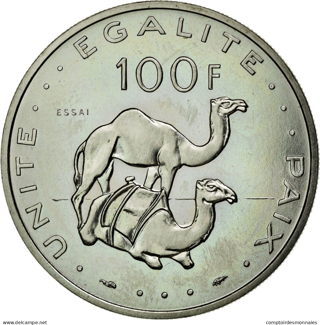 Monnaie, Djibouti, 100 Francs, 1977, FDC, Nickel, KM:E7 - Gibuti