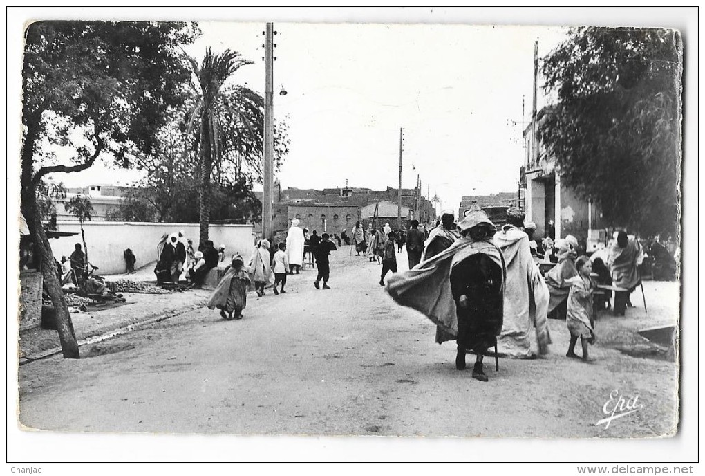 Cpsm: ALGERIE - M'SILA - Avenue De Barika (Bien Animée)  1961  N° 12 - M'Sila