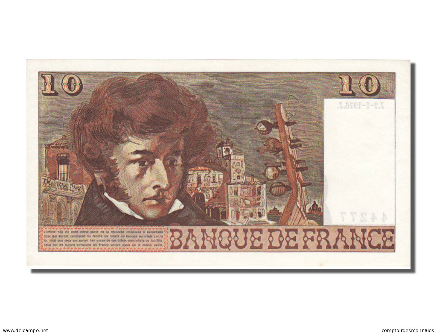 Billet, France, 10 Francs, 10 F 1972-1978 ''Berlioz'', 1976, 1976-01-02, NEUF - 10 F 1972-1978 ''Berlioz''