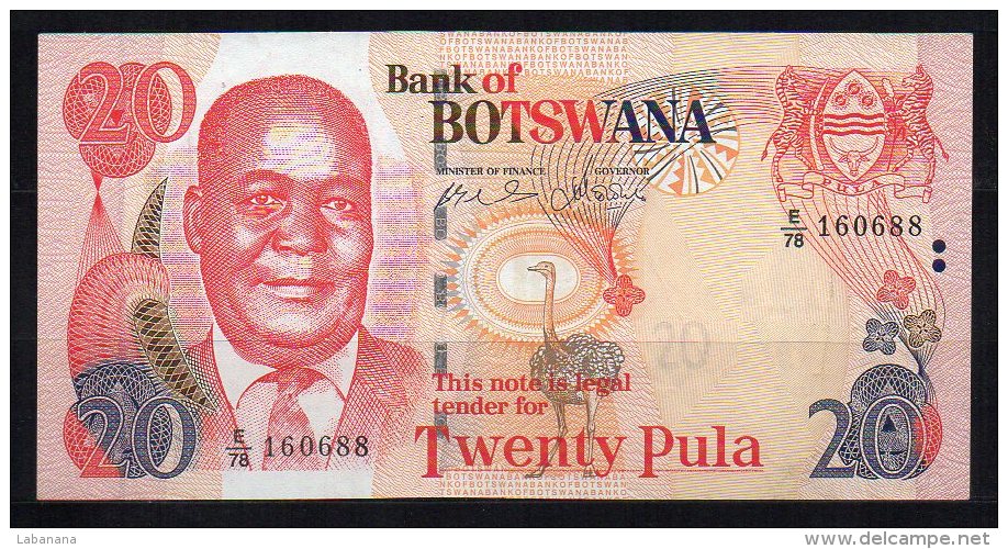 Botswana Billet De 20 Pula 2006 E78 - Botswana