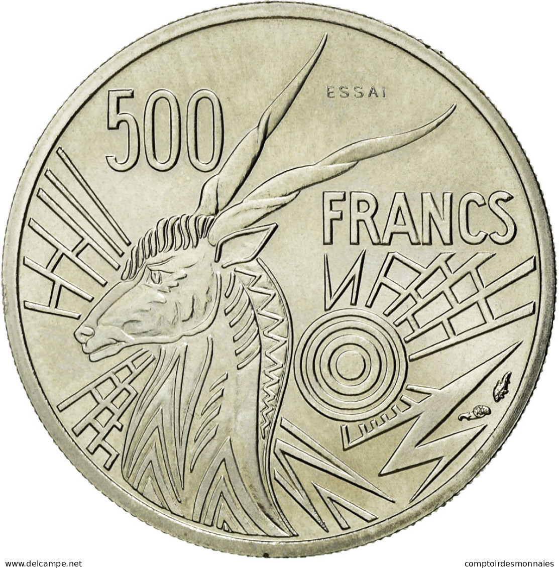 Monnaie, États De L'Afrique Centrale, 500 Francs, 1976, Paris, FDC, Nickel - Gabun