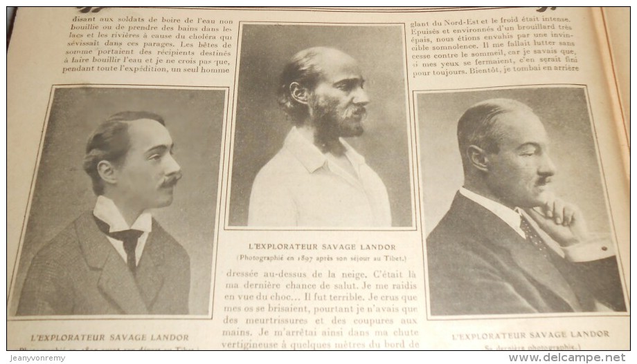 Journal Des Voyages. Trois Grands Explorateurs. Agades Une Ville Pacifiée. 10 Mai 1914. - Autres & Non Classés