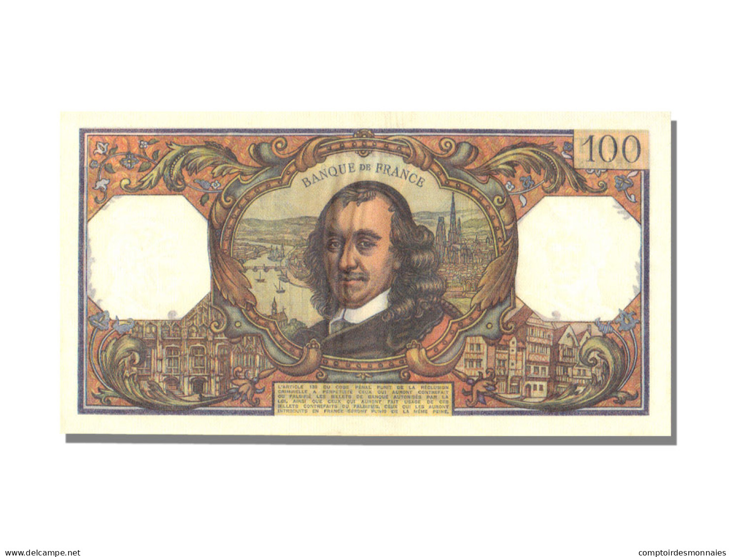 Billet, France, 100 Francs, 100 F 1964-1979 ''Corneille'', 1974, 1974-02-07 - 100 F 1964-1979 ''Corneille''