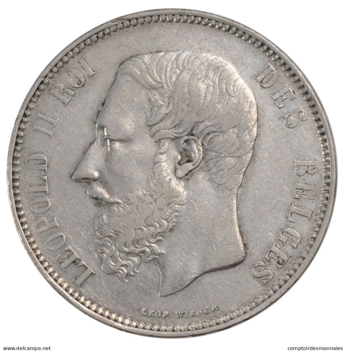 Monnaie, Belgique, Leopold II, 5 Francs, 5 Frank, 1867, TTB, Argent, KM:24 - 5 Frank