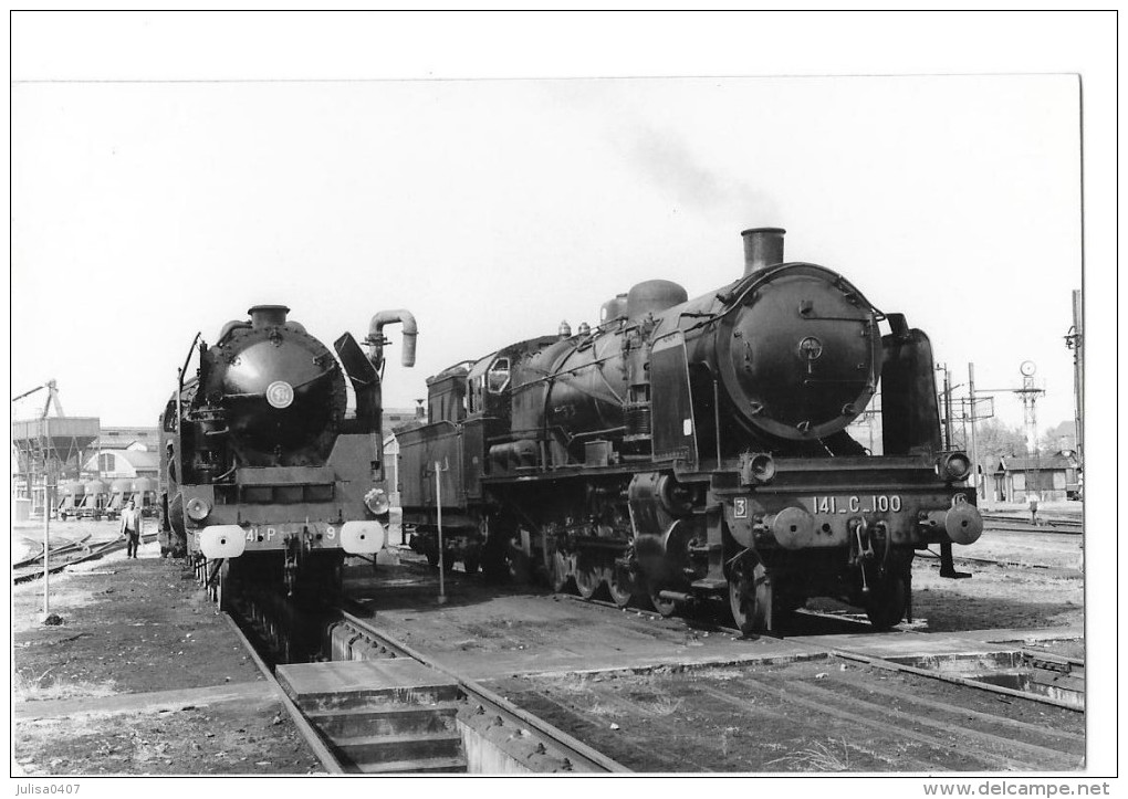 LOCOMOTIVE A VAPEUR Photographie Format Cpa Machine De La SNCF - Zubehör