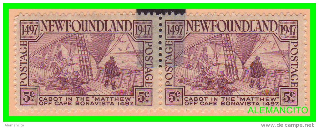 CANADA - NEWFOUNDLAND  2  SELLOS  5c AÑO 1947 - Nuevos