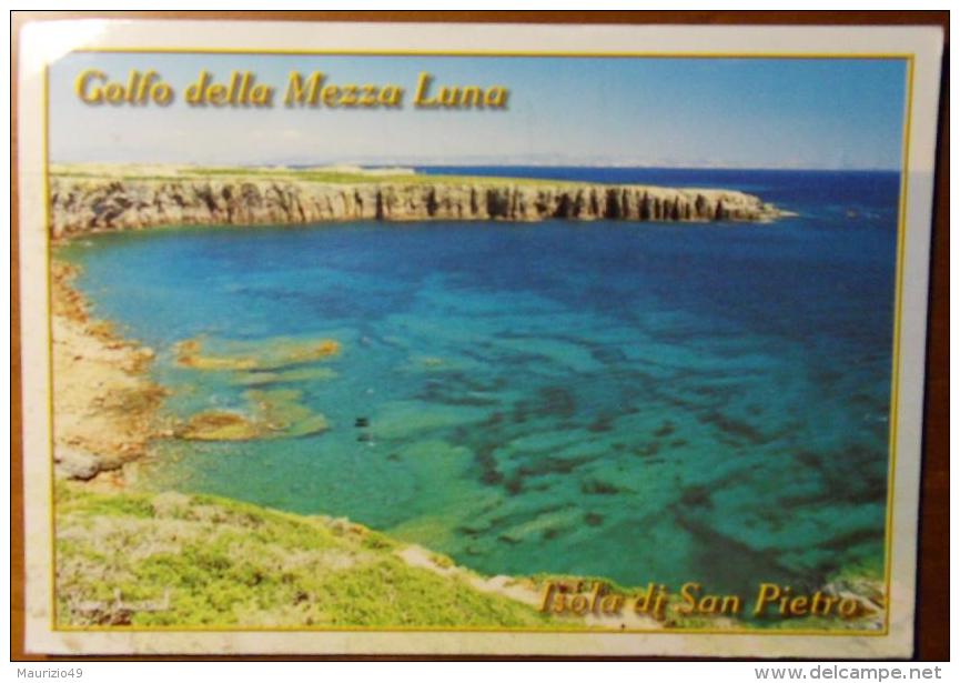 GOLFO DELLA MEZZALUNA ITALY 2004 28 Lug ISOLA DI SAN PIETRO Targhetta ARRESOJAS... X LECCE - DONNA € 0.45 - VEDI FOTO - Carbonia