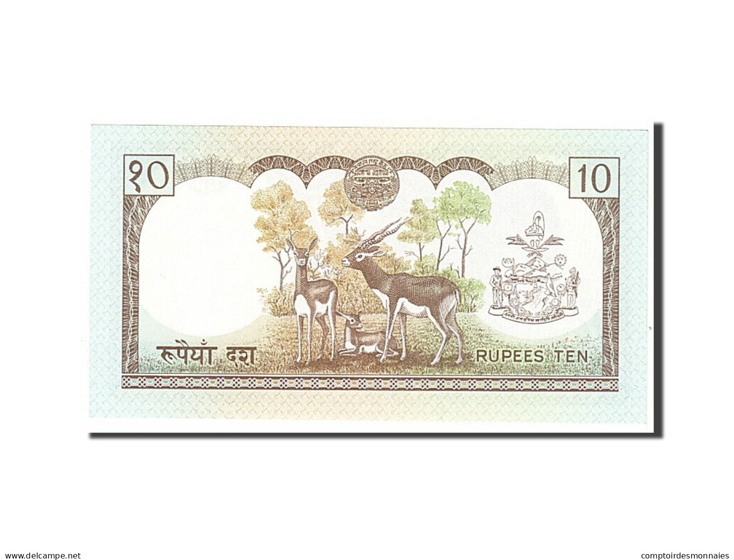 Billet, Népal, 10 Rupees, 1985, KM:31b, NEUF - Nepal