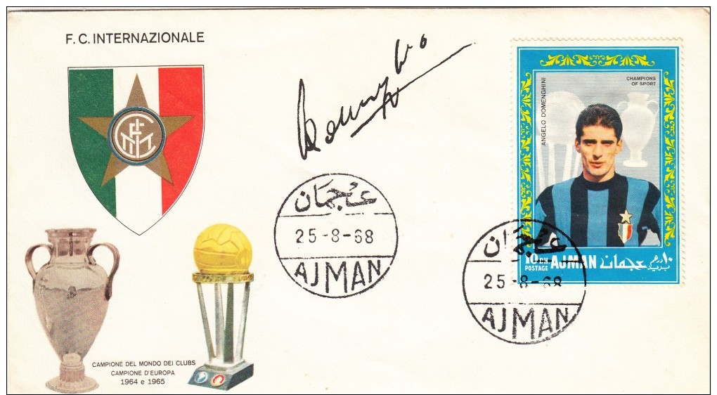 AJMAN 1968 INTER ANGELO DOMENIGHINI - Club Mitici