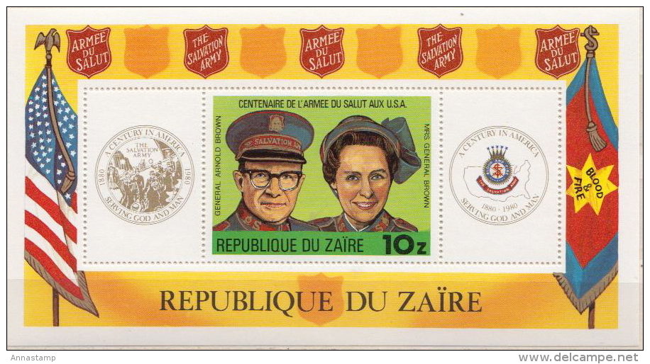 Zaire MNH Salvation Army SS - Other & Unclassified