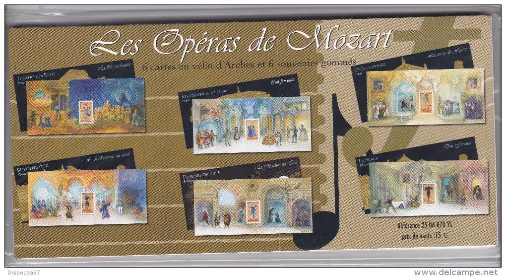 BLOCS  FEUILLETS  N°7-8-9-10-11-12 NEUFS XX  -LES OPERAS DE MOZART -2006- SOUS BLISTER - Blocs Souvenir