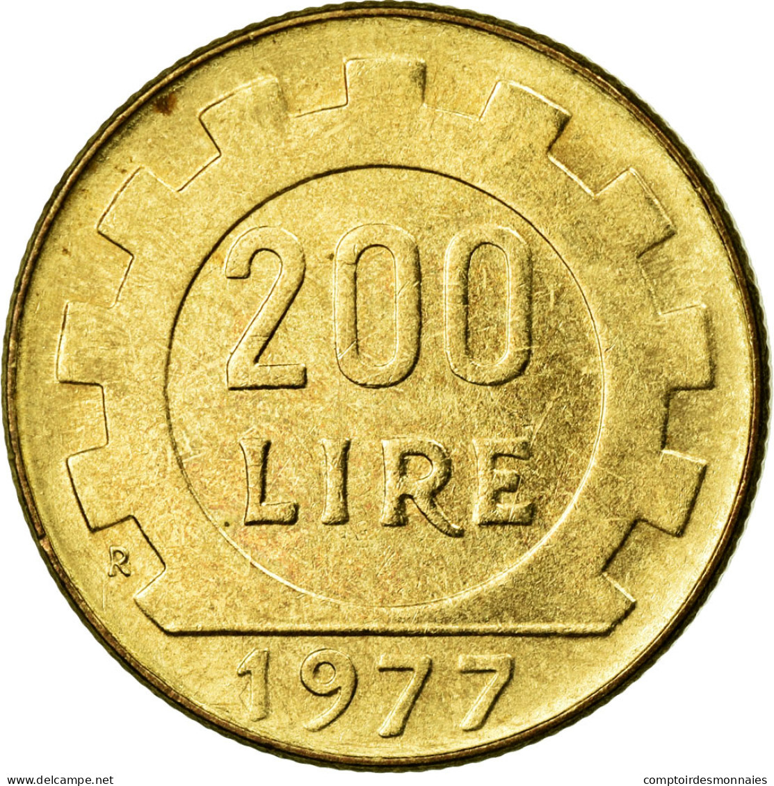 Monnaie, Italie, 200 Lire, 1977, Rome, SUP, Aluminum-Bronze, KM:105 - 200 Liras